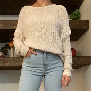 Banana Republic Fringe Sweater